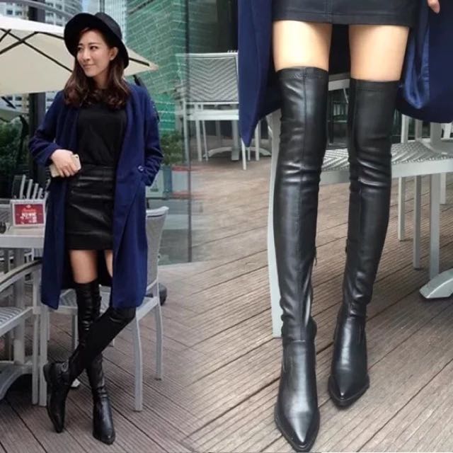 thigh high boots in spring