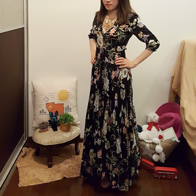 romantic maxi dress with sleeves off 75