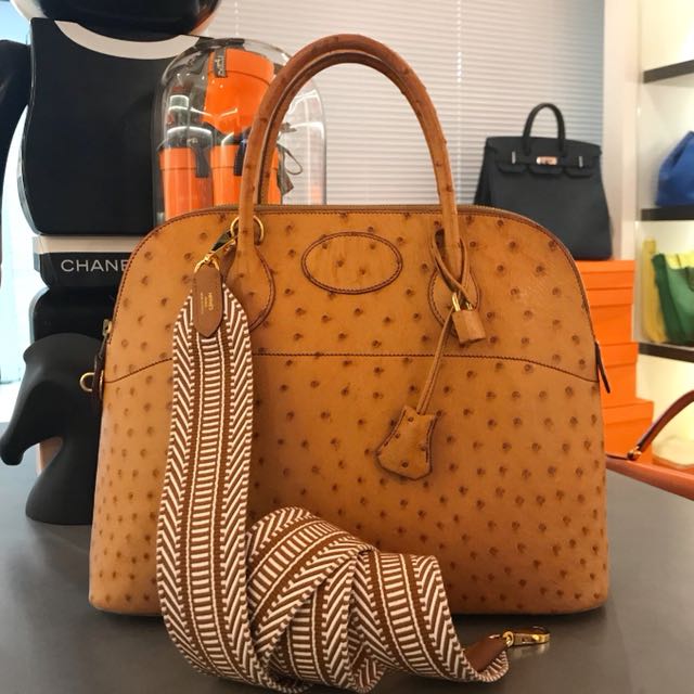 hermes bolide ostrich