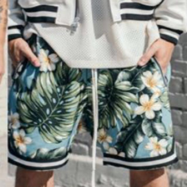 fear of god shorts floral