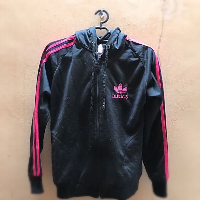 hoodie adidas hitam