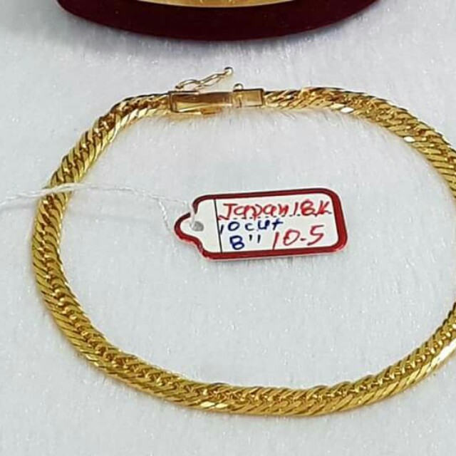 Japan gold bracelet genuine and authentic gold 18K, Luxury, Accessories on Carousell