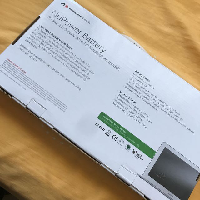 Macbook Air 13 Battery Replacement Electronics Computer Parts Accessories On Carousell