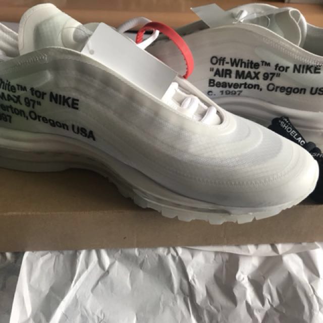Nike X Off White The 10: Nike Air Max 97 OG US 8 Nike X Off White The 10: Nike Air Max 97 OG US 8