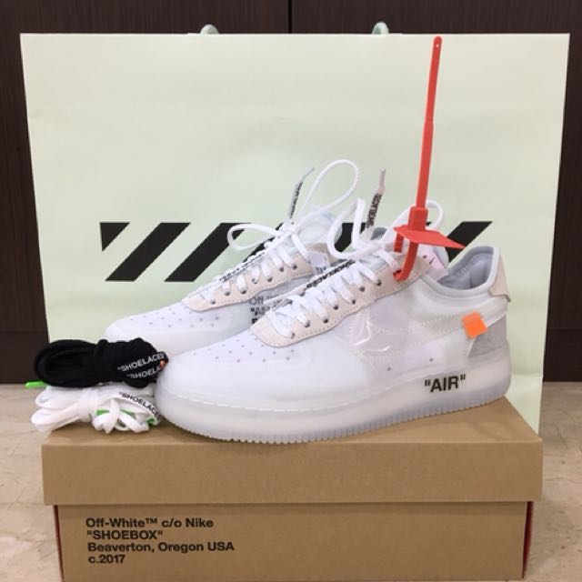 Off-White X Nike Air Force 1 Low, Men's Fashion, Footwear 