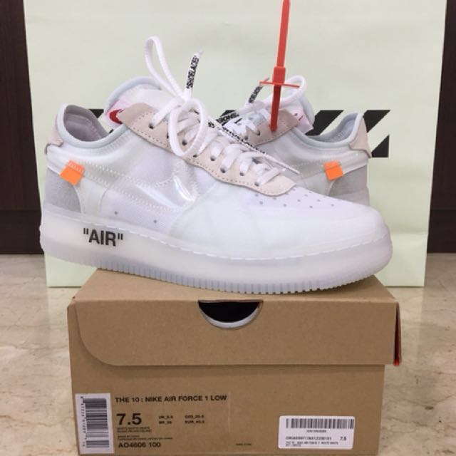 Air force 1 low best sale x off white ghosting