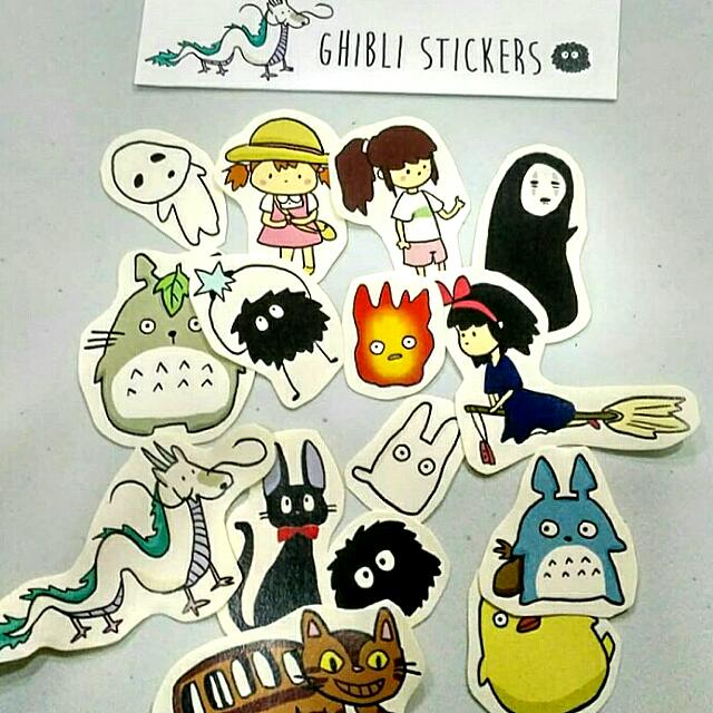 studio ghibli stickers design craft craft supplies