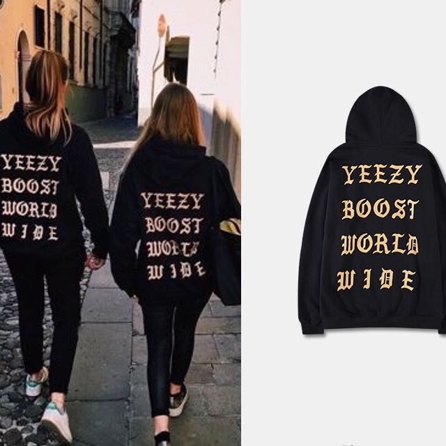 yeezy boost worldwide cotton hoodie top 