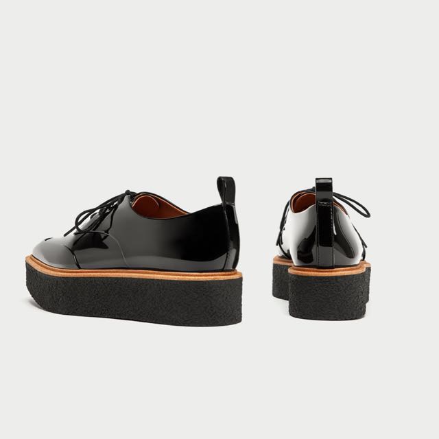 Platform derby sales shoes zara