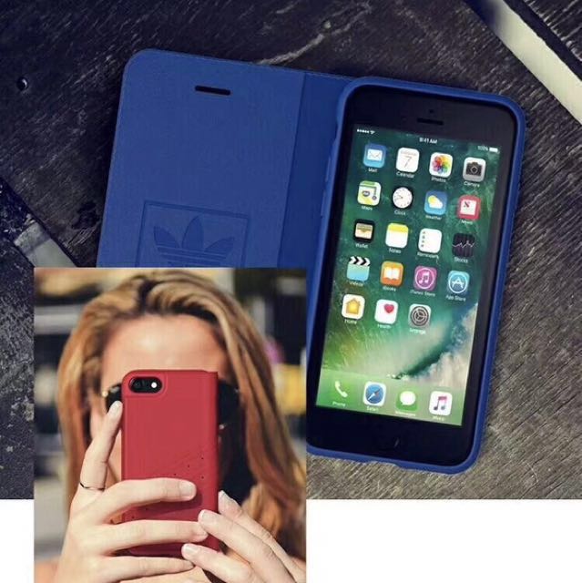 100%全新！正版Adidas iphone 皮套case 可選iPhone X, 8, 8plus 手機殼