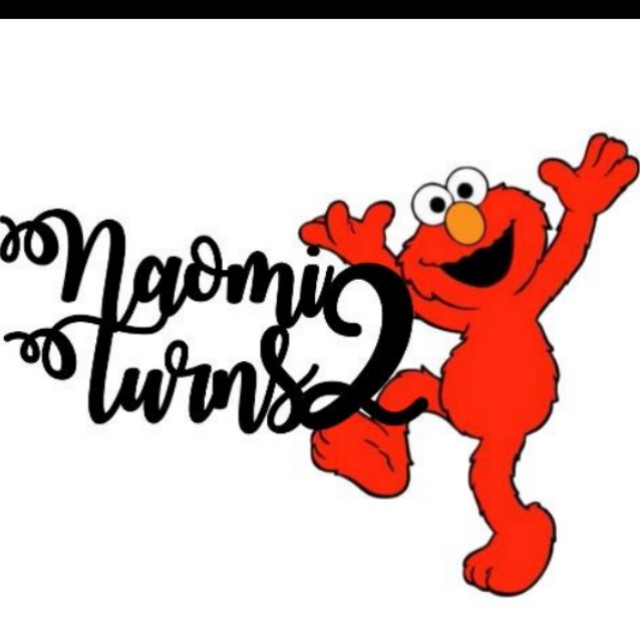 17 80 Elmo Cartoon Character Cake Topper Kids Party Design