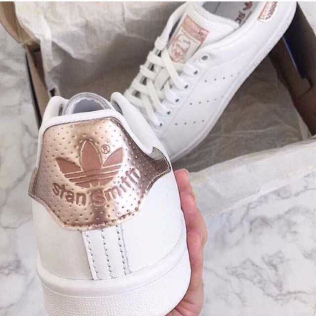stan smith gold rose femme