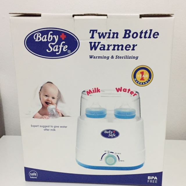 twin bottle warmer baby safe