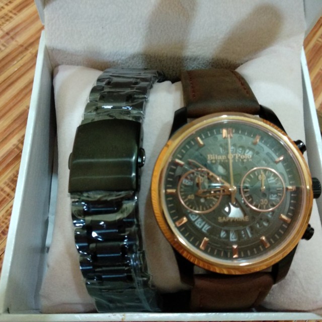 Bilan O Polo Collection Sapphire Watch Men s Fashion Watches