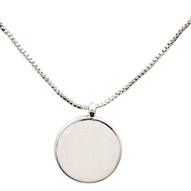 Bn H M Silver Circle Necklace Women S Fashion Jewellery On Carousell