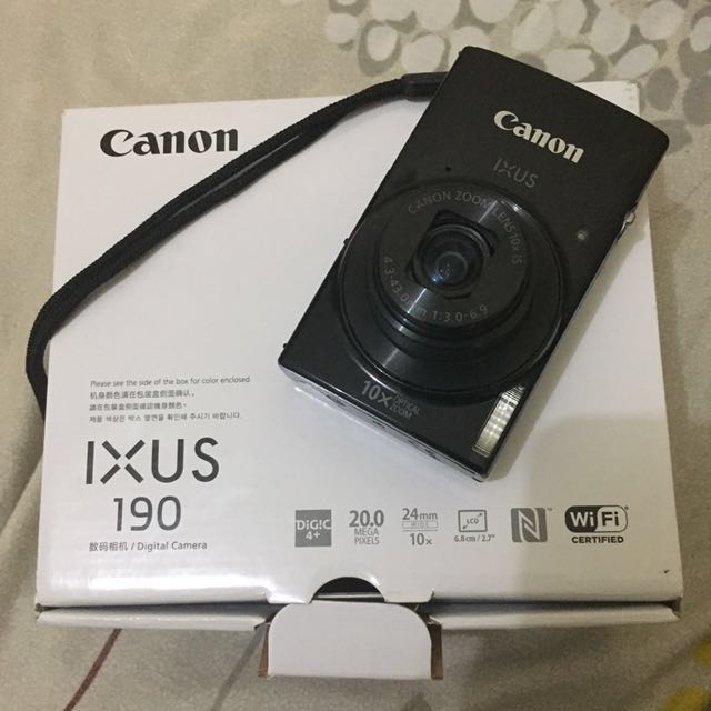 canon ixus 190 black re price