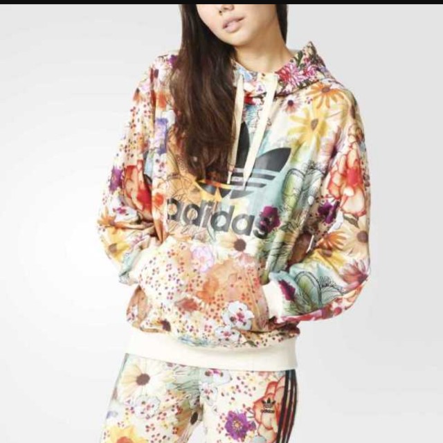 adidas floral tracksuit womens
