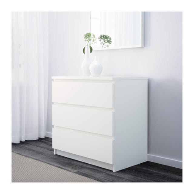 Ikea Malm Chest Drawer Furniture Shelves Drawers On Carousell