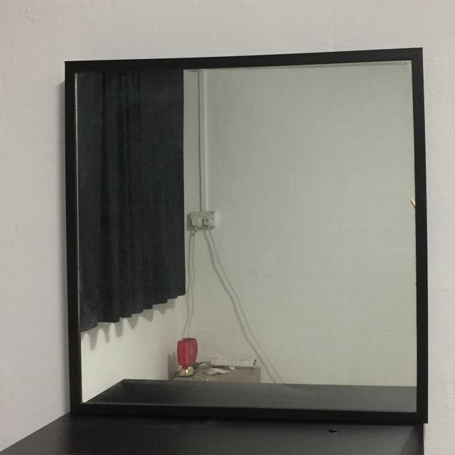 Ikea Nissedal Mirror Black Furniture Home Decor On Carousell