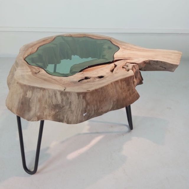 Live Edge Camphor Wood Slab Coffee Table Furniture Tables