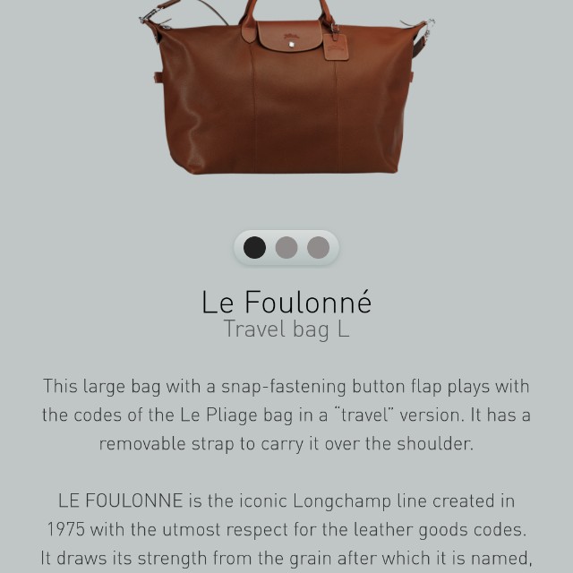 longchamp leather weekend bag