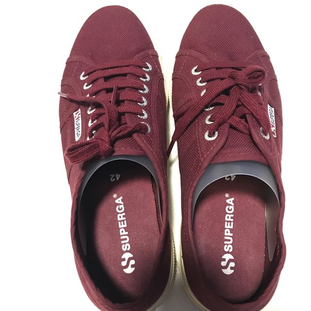 Maroon store superga sneakers