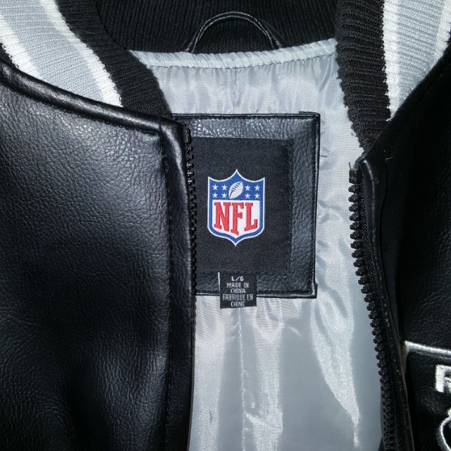Nfl faux sale leather jacket