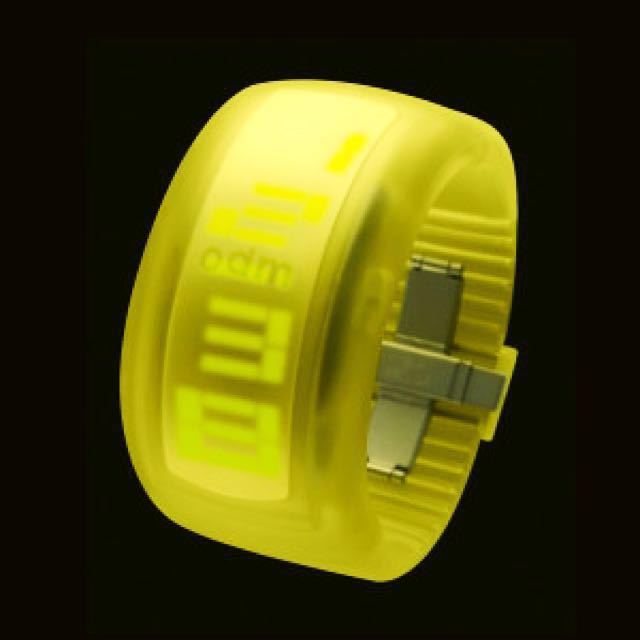 O.D.M Unisex DD101A 6 Pixel Series Yellow Watch