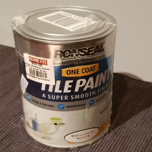 Ronseal Tile Paint (Brilliant White), Furniture & Home Living