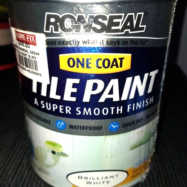 Ronseal Tile Paint (Brilliant White), Furniture & Home Living