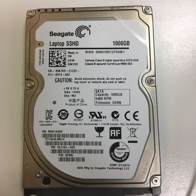 Seagate Laptop Sshd 1tb Electronics Computer Parts Accessories On Carousell
