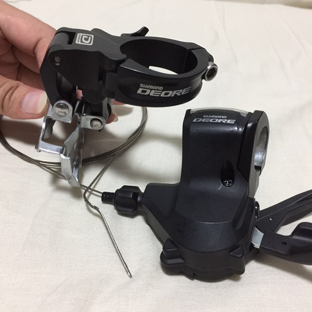 Shimano Deore Front Derailleur + Shifter, Sports Equipment, Bicycles
