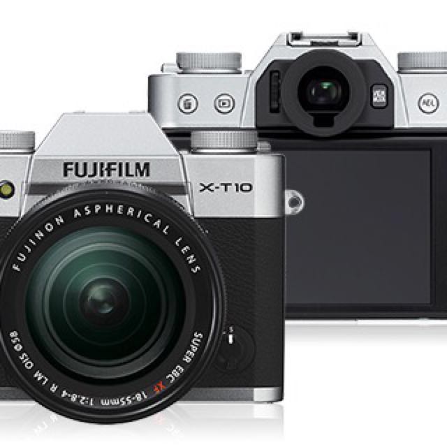 Silver Fujifilm X-T10 Mirrorless-16-50mm F3.5-5.6 KIT