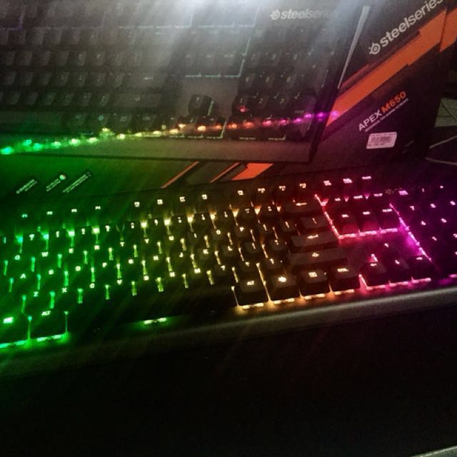 Steelseries Apex M650 Mechanical Gaming Keyboard Elektronik Bagian Komputer Aksesoris Di Carousell
