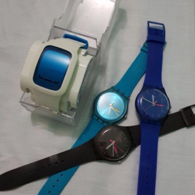 Swatch Basic SWATCH BASIC Black Watch, Women's Fashion, Watches & Accessories ...