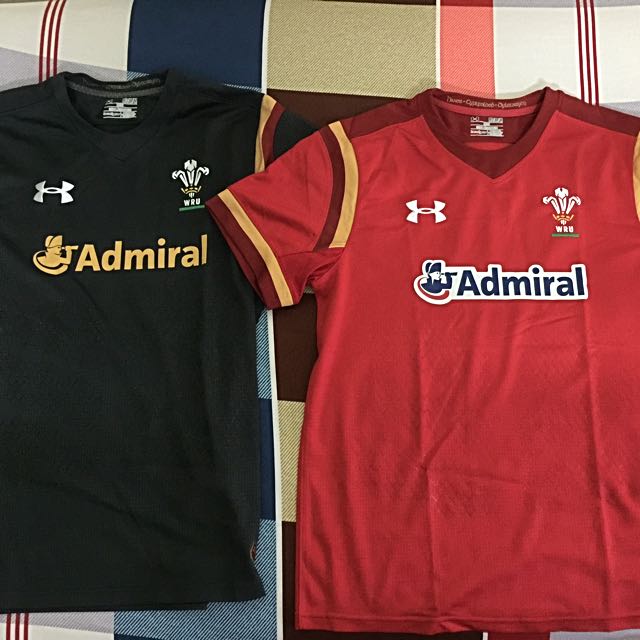 Under Armour Wales Rugby Jersey Authentic Us Medium Sports Sports Apparel On Carousell