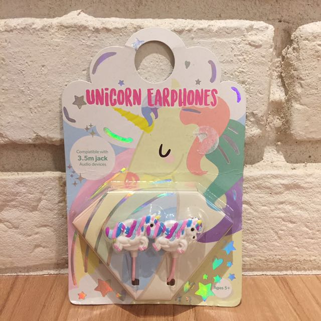 Unicorn Earphones Brand New In Packaging Women S Fashion