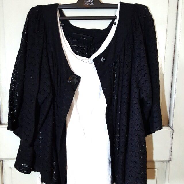 Venezia Plus Size Black Cardigan Women S Fashion Clothes On
