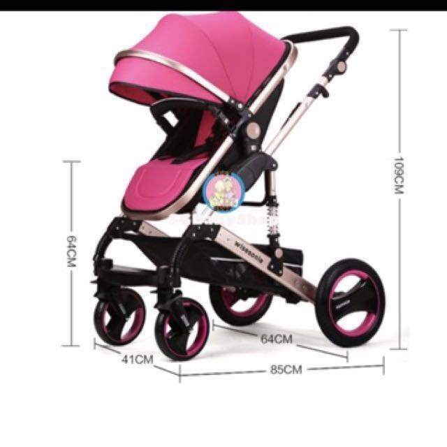 Wisesonle Stroller (Pink Limited Edition), Babies & Kids, Going Out ...