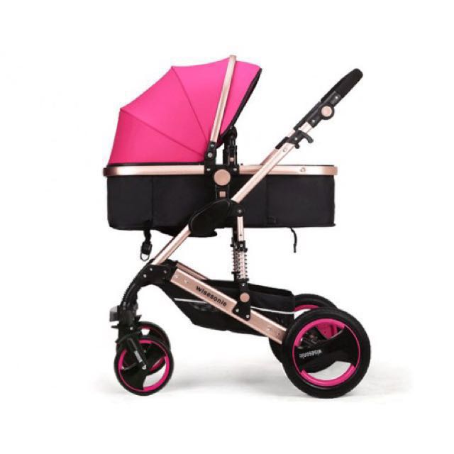 Wisesonle Stroller (Pink Limited Edition), Babies & Kids, Going Out ...