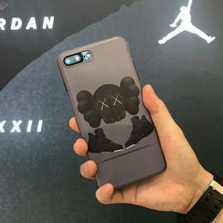 Kaws x AJ4 Crossover| Durable Silicon Phone Case For iPhone6/7/8/X| Original American Urban Art Graffiti Master, Kaws.