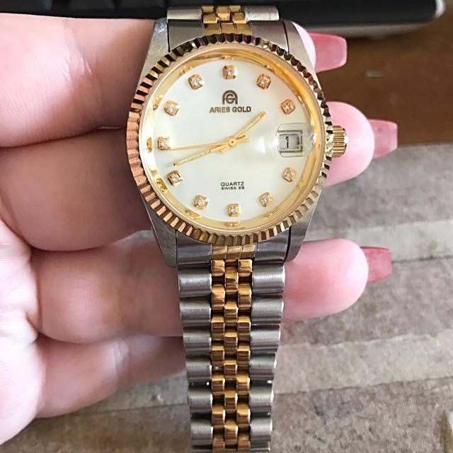 Aries Gold Quartz Swiss EB