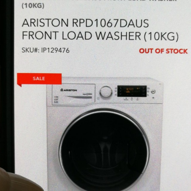 ARISTON washing machine, TV & Home Appliances, Washing Machines and