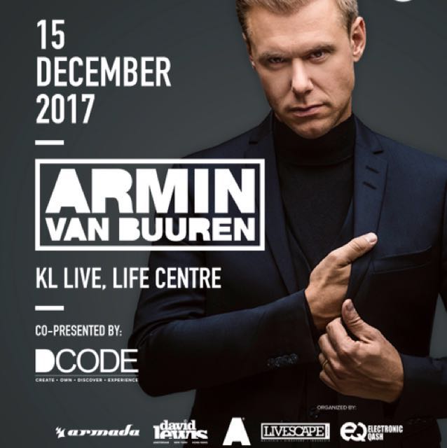 ARMIN VAN BUUREN LIVE IN KL LIVE, MALAYSIA, Tickets & Vouchers, Local