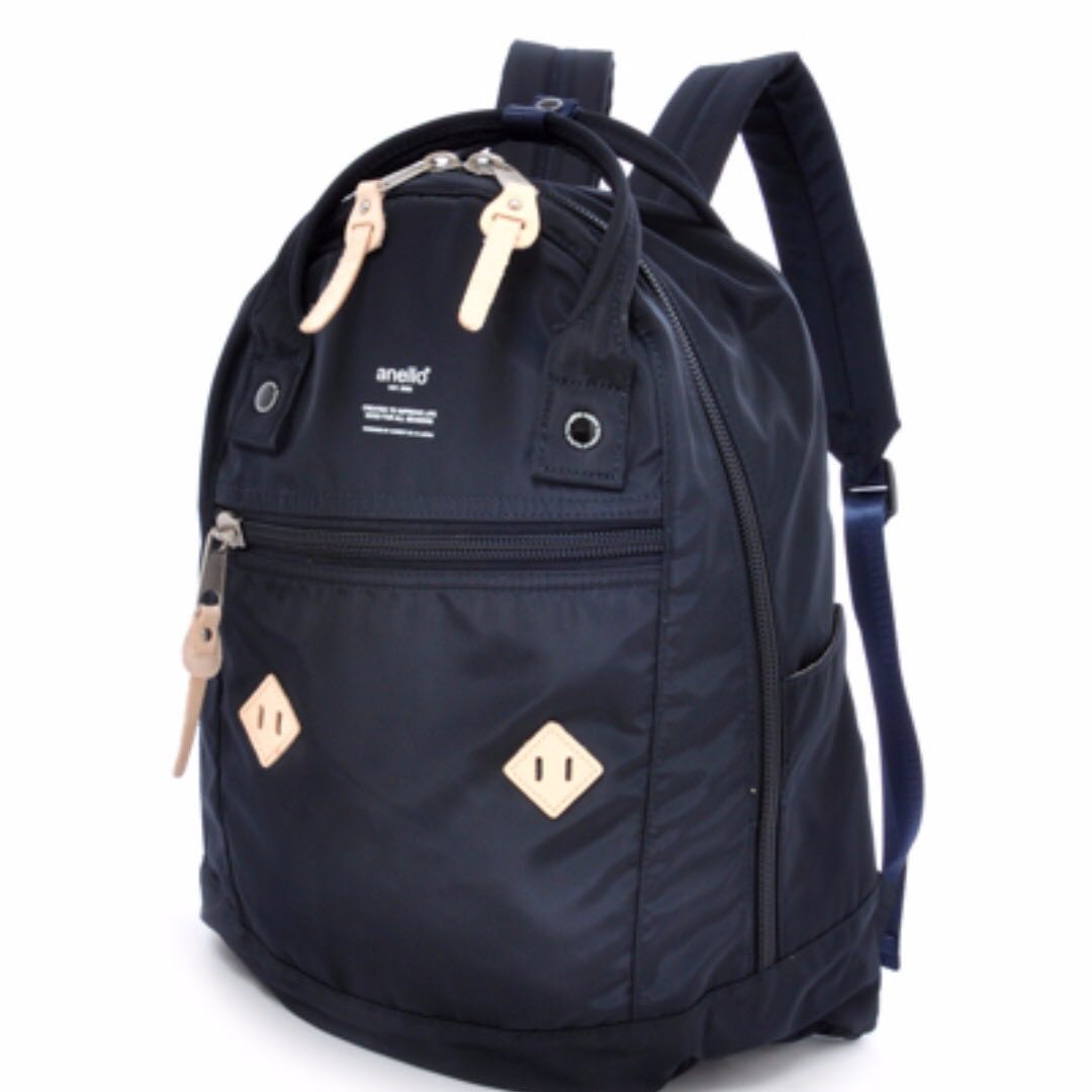 Anello Polyester Canvas Backpacks (Large Size) (Navy) Japan import