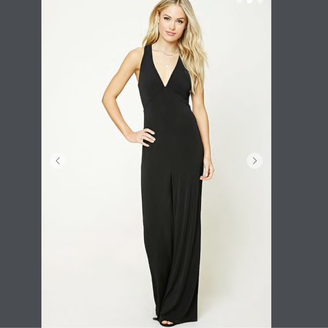 black jumpsuit women's forever 21