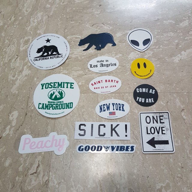 4 50 Mailed Brandy Melville Stickers Design Craft Craft Supplies Tools On Carousell Collected these stickers over the years. carousell