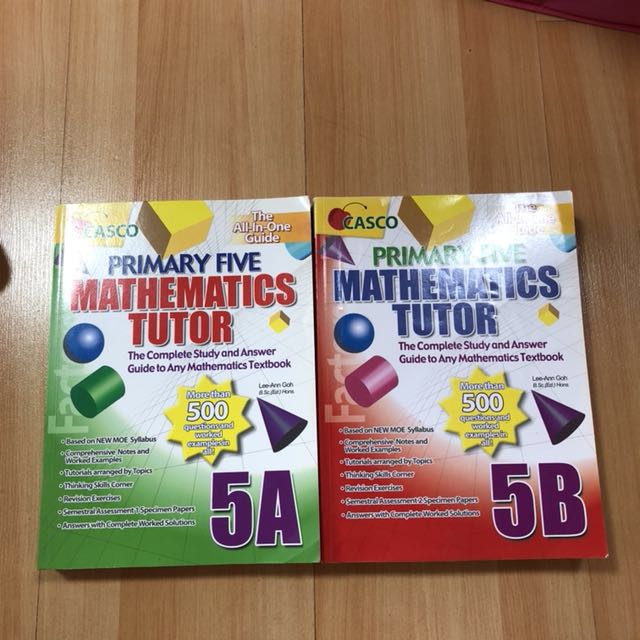 Casco Primary 5 Mathematics Tutor 5a 5b Books Stationery
