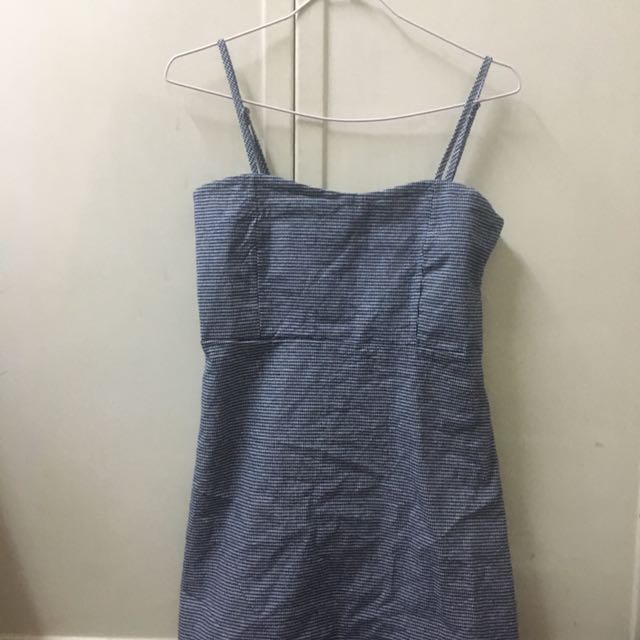 brandy melville blue and white striped dress