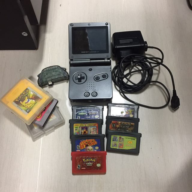 Gameboy Advance SP with A Few Games And Charger Toys Games Video